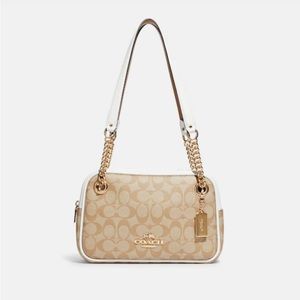 COACH Cammie Chain Shoulder Bag Canvas